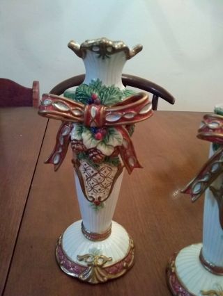 Fitz and Floyd Classic Christmas Candlesticks 3