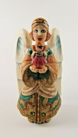 G.  Debrekht Guardian Gift Givers Series Angel W/ Dolly Figurine 55223 0064/1500