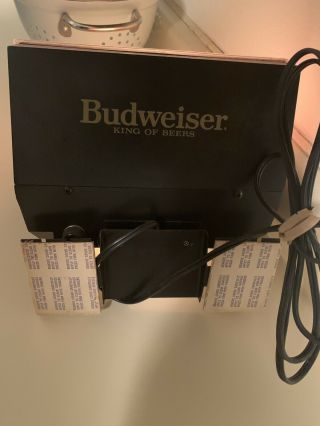 Budweiser World Champion Clydesdale Team Vintage Lighted Bar Clock 3