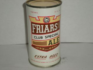 Friars Club Special Ale 12oz.  Empty,  Flat Top Beer Can