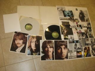 The Beatles White Album Vinyl Lp 2 Record Set W Poster Pictures L@@k