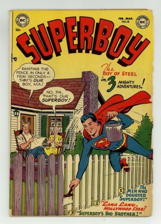 Superboy 18 Gd 2.  0 1952