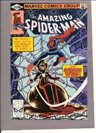 Spider - Man 210 1st Madame Web Nm 9.  4