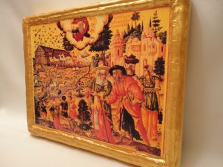 Noah ' s Ark Rare Christianity Religious Biblical Icon Art One of A Kind 2