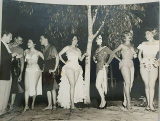 1950s Photo Cuba Cuban Tropicana Night Club Dancers Vedette Show