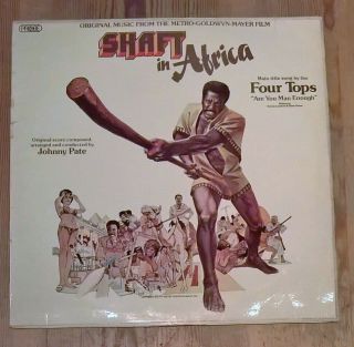 Johnny Pate ‎– Shaft In Africa Ost Vinyl Lp Album 33rpm 1973 Probe ‎spb1077