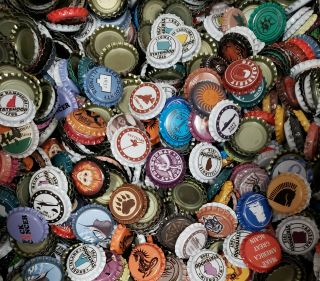 500 Homebrew Beer Bottle Crown Caps (145 Different) Rare Unique Home Brew