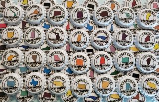 500 Usa States Homebrew Beer Bottle Caps Patriotic Home Brew