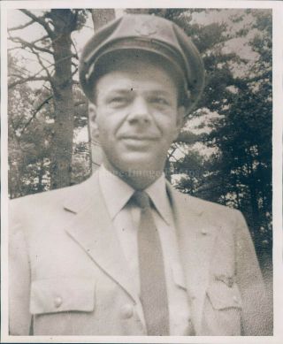 1958 Photo Pilot John Burnham Killed North East Airline Crash Man 8x10