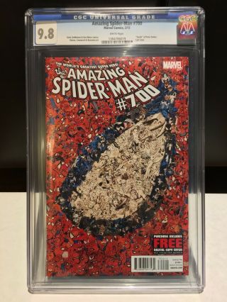 The Spider - Man 700 (marvel Comics) - Cgc 9.  8 (near) - First Print