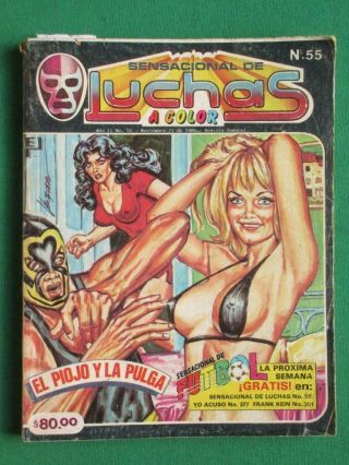 Breasts Sexy Babe Wrestling Sensacional De Luchas Catfight Spanish Mexican Comic
