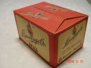 Vintage 1940s Nos 6 Pack Leinenkugel 