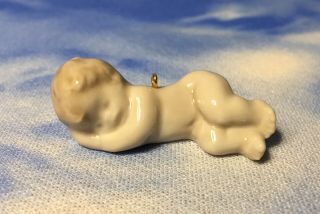 Htf Vintage Lladro " Mini Holy Family " Miniature Glazed Baby Jesus Ornament 5657