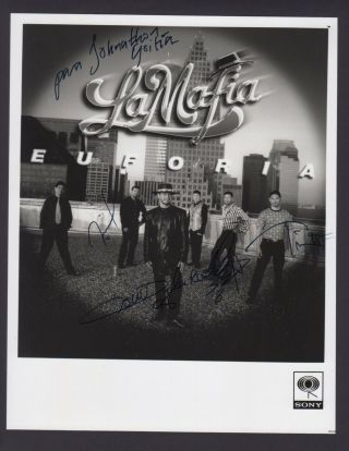 Vintage B&w Press Photo / La Mafia / Signed / 1990 