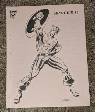 Minotaur 15 1972 Rare Marvel Comics Fanzine Jim Steranko Captain America Cover