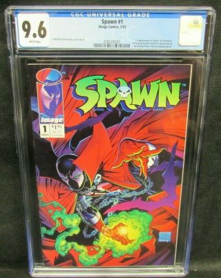 Spawn 1 (1992) Key 1st Issue Todd Mcfarlane Cgc 9.  6 White Pages F243