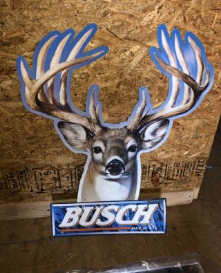 Busch Beer Deer Sign
