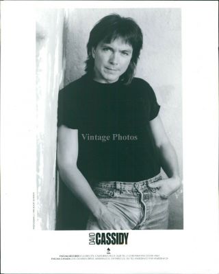 1990 Promo Photo Musician David Cassidy Enigma Records California 8x10