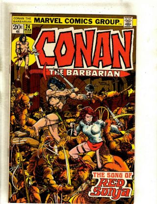 Conan The Barbarian 24 Vf/nm Marvel Comic Book Kull King Red Sonja Warrior Rs1