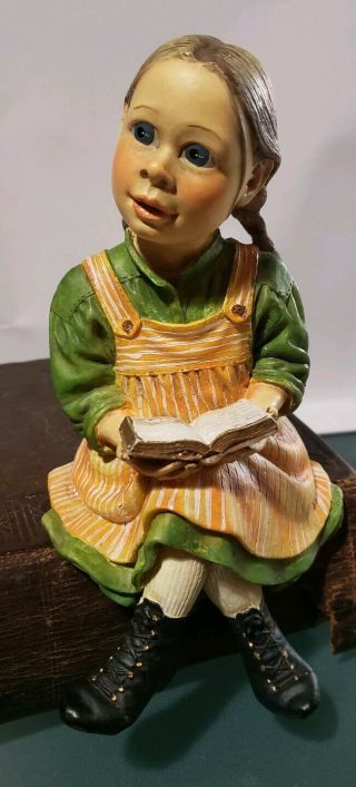 Shelf Sitter Figurine Candy Design Norway Girl With A Book