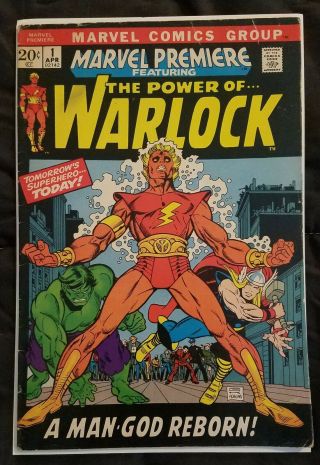 The Power Of Warlock 1 (1972) Marvel Comic Book Guardians Of Galaxy