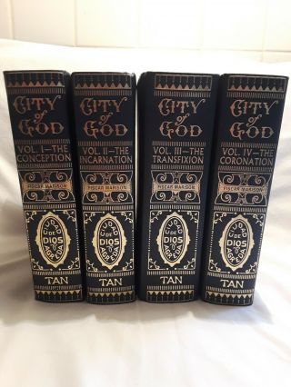 The Mystical City Of God,  Mary Of Agreda,  Fiscar Marison,  4 Volume Set