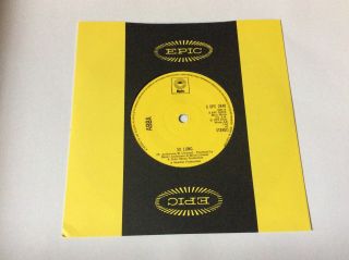 Abba So Long 1974 Uk 7 " Vinyl Single S Epc 2848 - Ex Cond