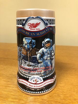 Miller High Life Great American Achievements - Nasa Man On The Moon Beer Stein