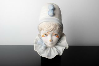 Cybis " Funny Face " Porcelain Child Clown Head Vintage 1976