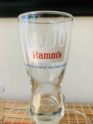 Hamm’s Beer Glasses 50/60’s S/6