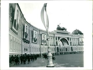 Vintage Photograph Of Leningrad Police Prepare For Krushchev 