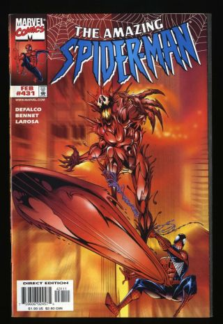 Spider - Man 431 Nm 9.  4 Marvel Comics Spiderman 1st Cosmic Carnage