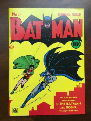 Batman 1 Masterpiece Edition Reprint Of 1940 Dc Comic 2000 Chronicle Books