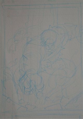 ARTHUR (ART) ADAMS - Prelim Cover Layouts for FEAR ITSELF THE FEARLESS - SIGNED 2