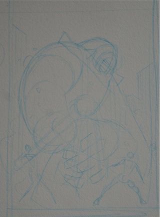 ARTHUR (ART) ADAMS - Prelim Cover Layouts for FEAR ITSELF THE FEARLESS - SIGNED 3