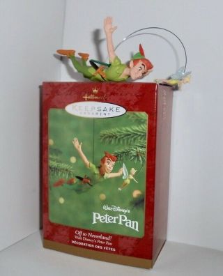 Hallmark Keepsake Christmas Ornament 2000 Disney Peter Pan Off To Neverland B5
