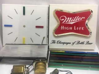 Miller Beer Sign Parts.  Clock Synchron Motor Hand Movement.
