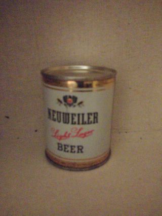 Neuweiler Light Lager Beer Flat 8oz Beer Can 7 mini shorty 3