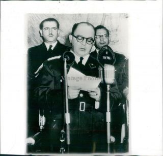 1952 Press Photo Politics Colonel Marcos Perez Jiminez Caracas Venezuela 8x8