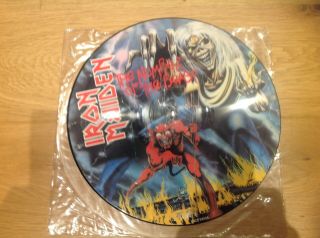 Iron Maiden Number Of The Beast 12 " Vinyl Picture Disc