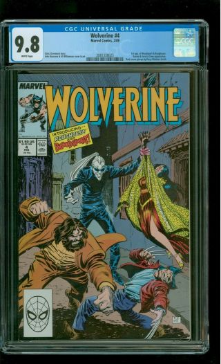 Wolverine 4 Cgc 9.  8 Nm/mint 1st Bloodsport & Roughouse John Buscema Cover Marvel
