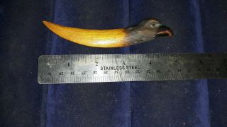 Vintage Anri Made In Italy Hand Carved Wooden Eagle (talon Shaped)