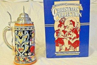 Norman Rockwell Saturday Evening Post " All I Want For Christmas " Gerz Beer Stein