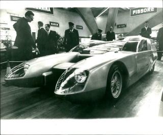 Photograph Of A Front View Of The Silver At The Motor Show In Turin