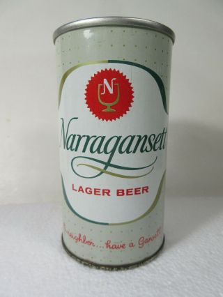 Zip Tab - Narragansett Lager,  Narragansett Brewing Co,  Cranston,  Ri - Ss & B/o