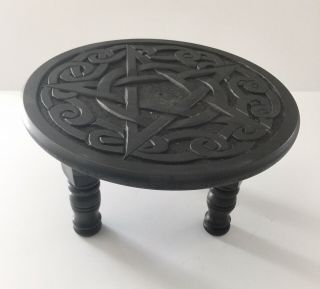 Pentagram Pentacle Antique Finish Wood Altar Table 12 " L X 12 " W X 8 " H Wicca