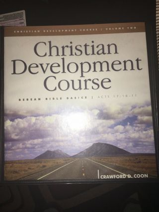 Crawford D Coon Christian Development Course Volume 1&2 Word Aflame Press