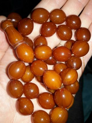 Faturan Tasbih Islamic Prayer Beads Masbaha Amber German 33 Orginal Handmad