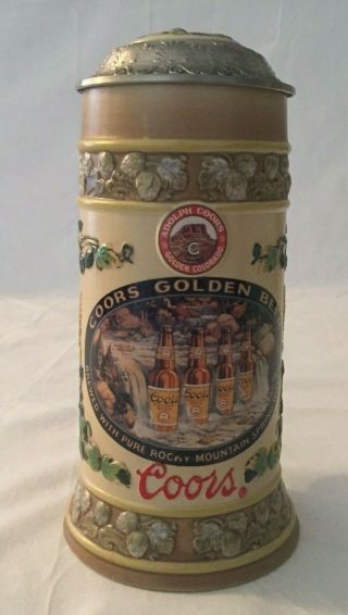 Coors 1st Label Series Limited Edition Lidded Stein C303 No No Box