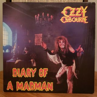 Ozzy Osbourne 1981 Jet Pressing Vinyl Lp Diary Of A Madman Sabbath